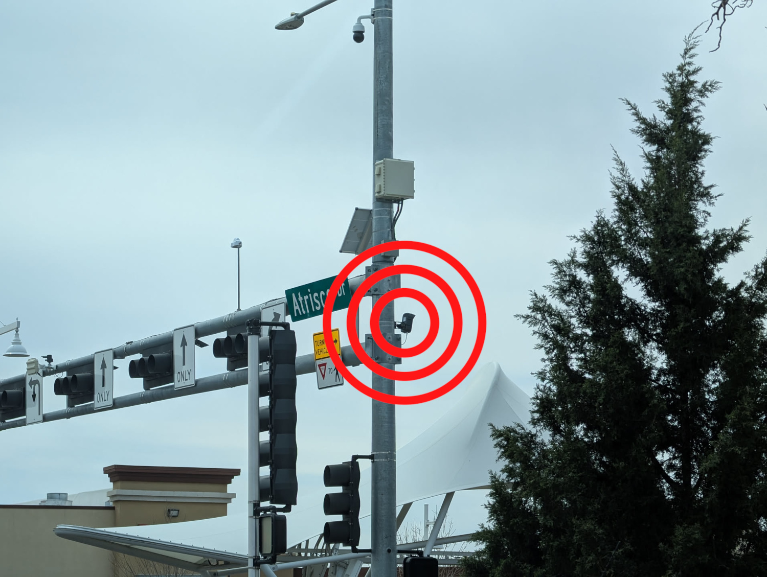 Flock camera on light pole