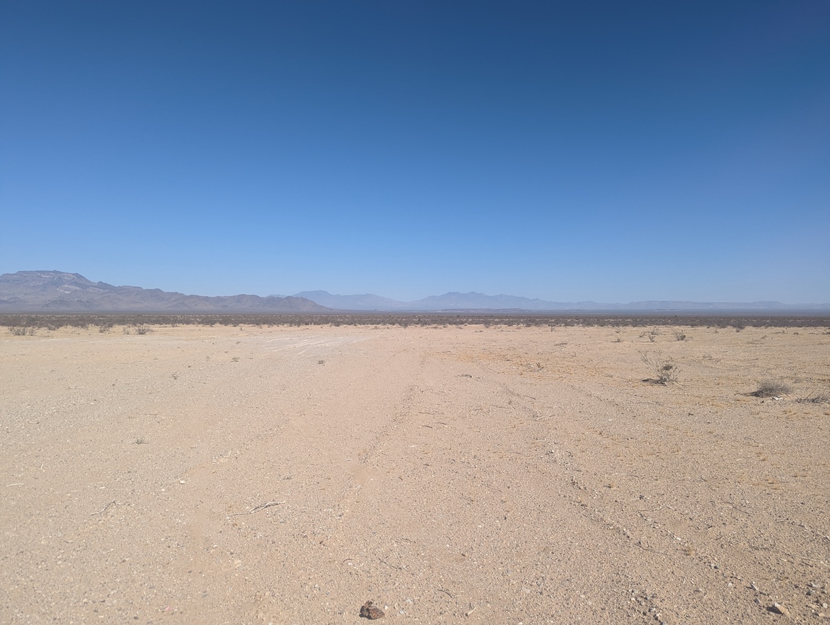 An expanse of empty desert
